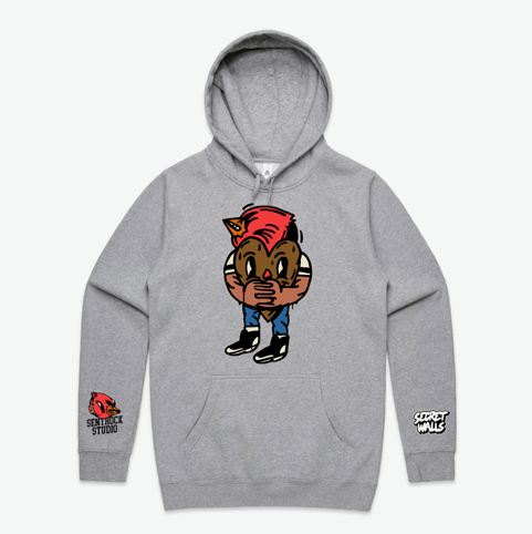 SW X SENTROCK CORAZON HOODIE - GREY